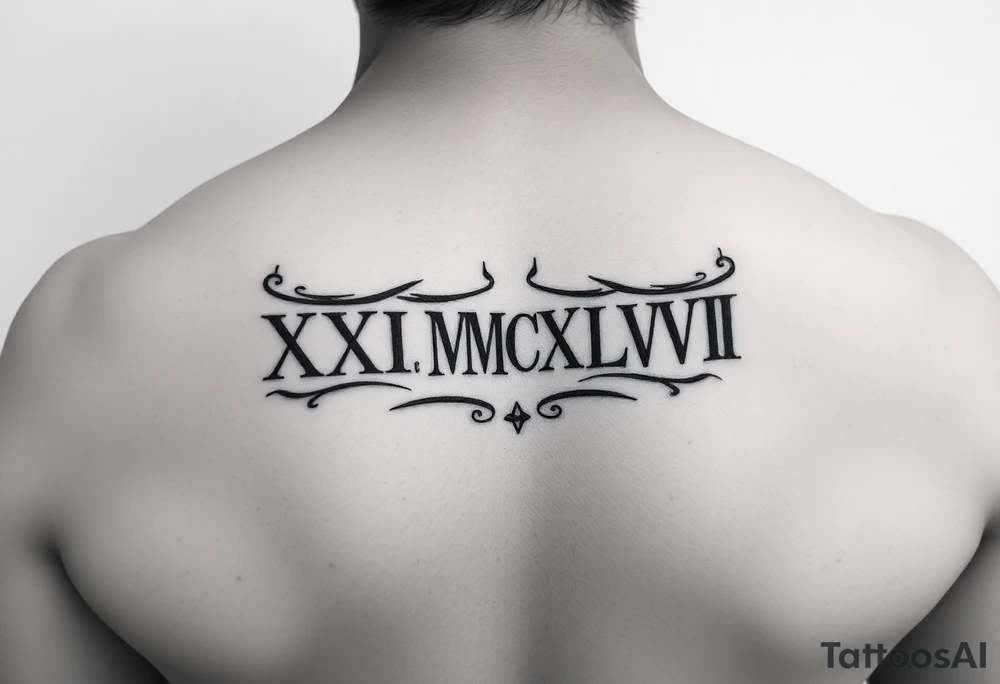 XXX_IX_MCMXLVII date tattoo idea