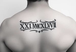 XXX_IX_MCMXLVII date tattoo idea
