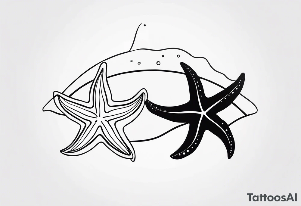 Dainty Shell/starfish wrist tattoo tattoo idea