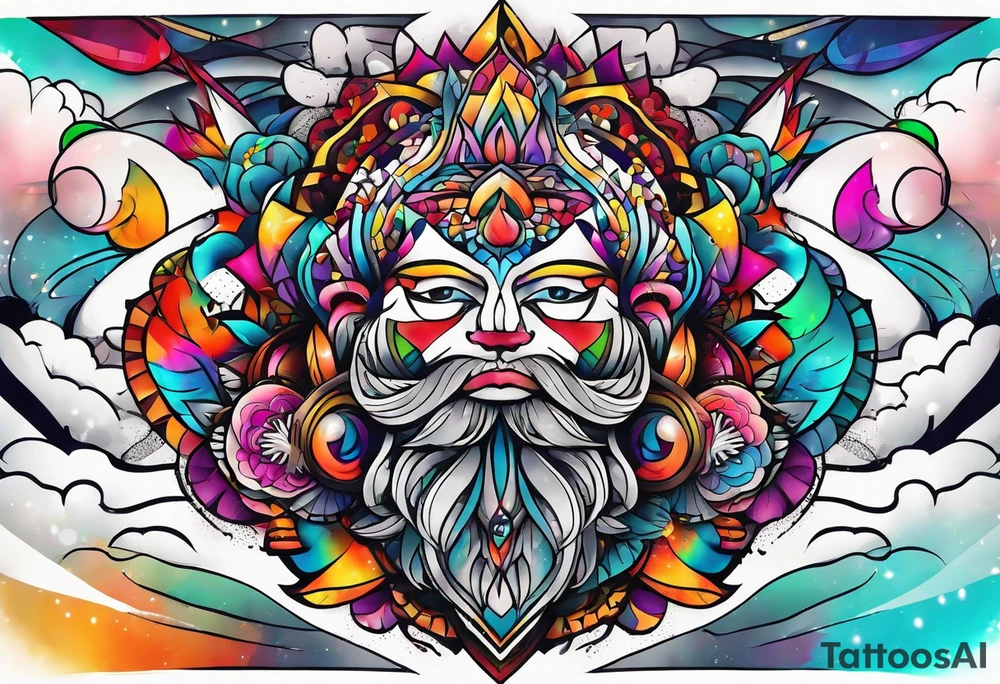 LSD inspired non portraits tattoo idea