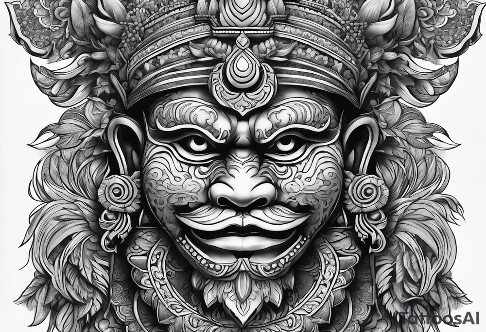 Balanise Barong tattoo idea