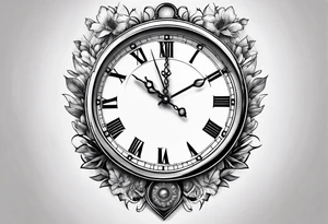 Creation of Adam with a clock tattoo idea