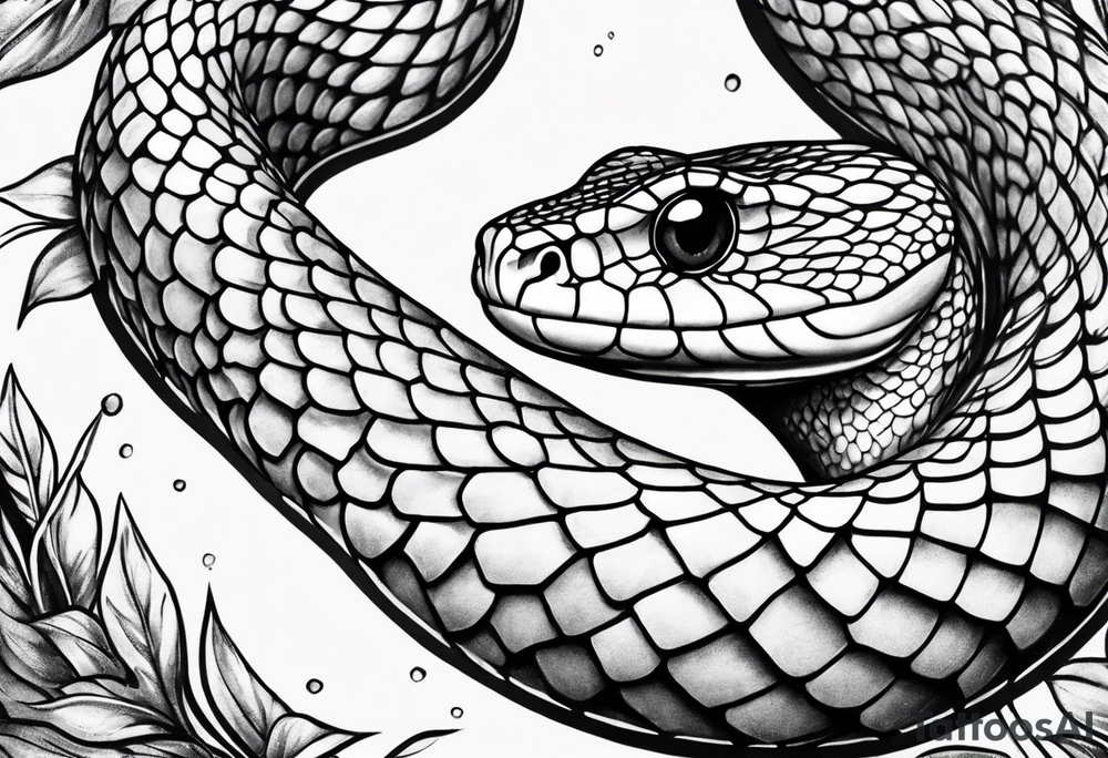 Litle snake tattoo idea