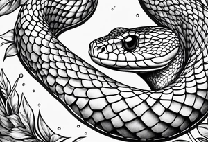 Litle snake tattoo idea