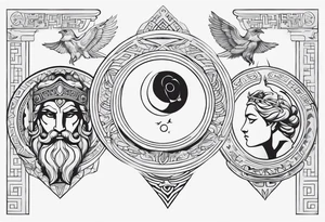 meaningful, deep, greek mythology tattoo idea