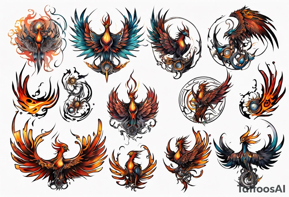 Phoenix tattoo idea