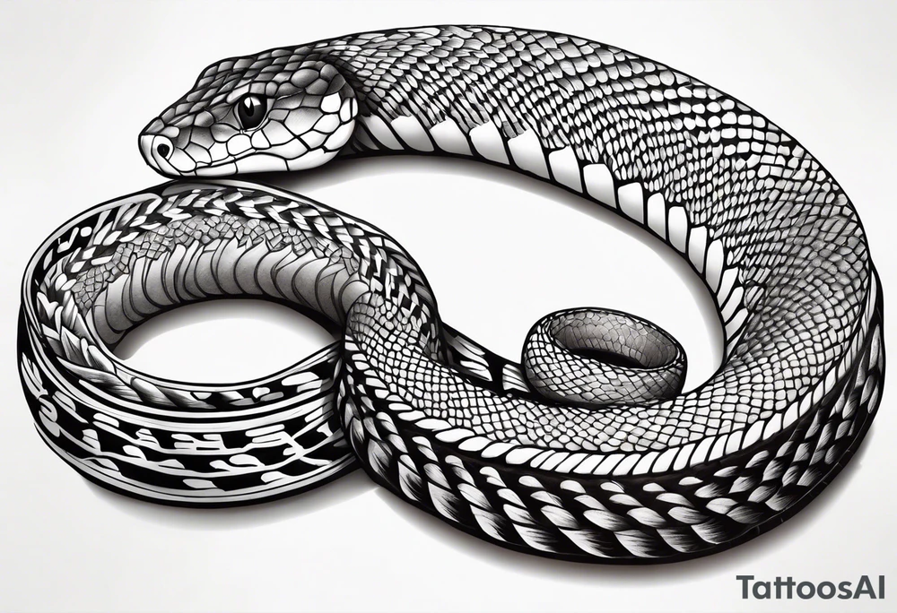 Gentle snake tattoo idea