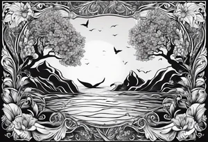 Represente la distance entre 2 personnes qui s aiment dans une goutte d eau tattoo idea