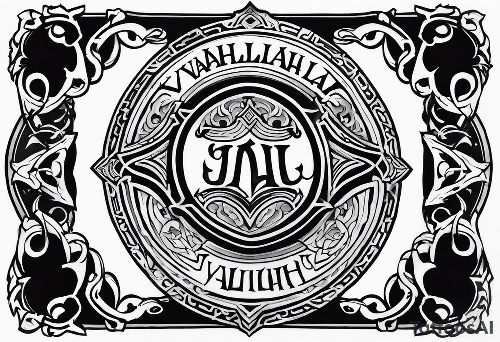 Valhalla shield tattoo idea