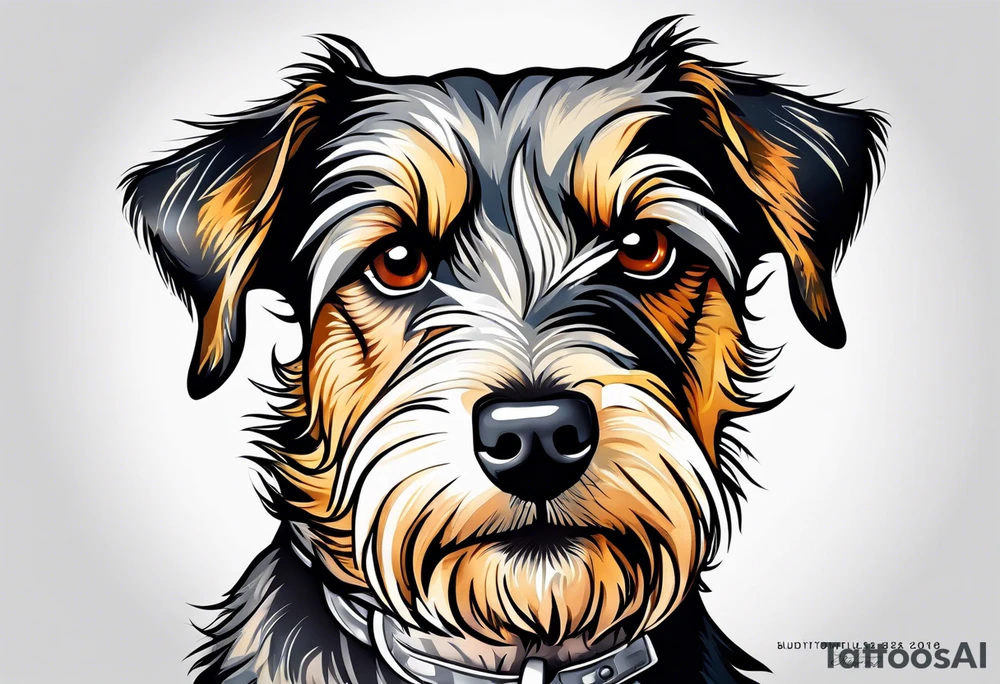 mountain terrier named buddy tattoo idea