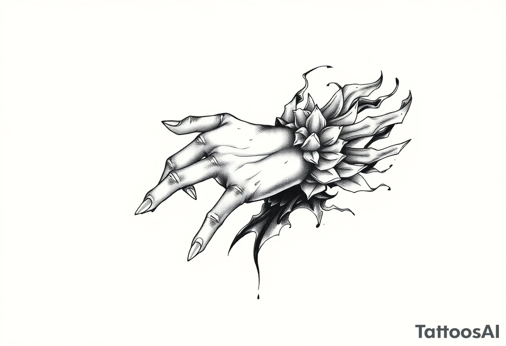 japans hand + Full slevee tattoo concept tattoo idea