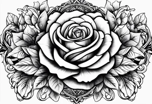 Tesseract with roses tattoo idea