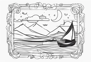 dena in cursive, minimalist tattoo idea