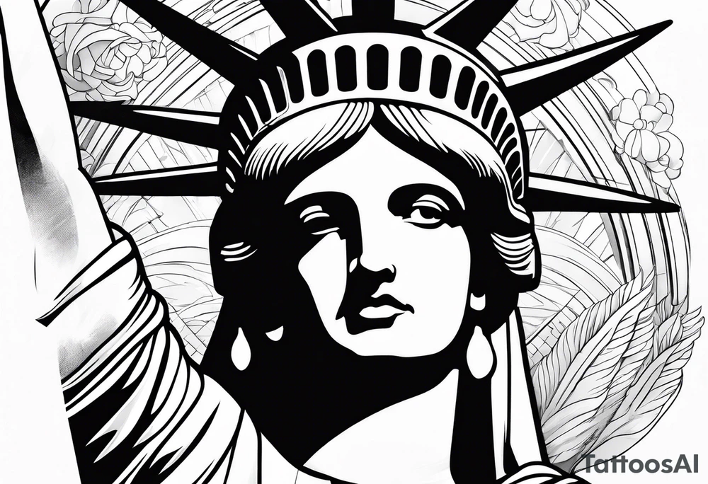 Statue of liberty tattoo idea