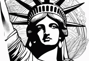 Statue of liberty tattoo idea