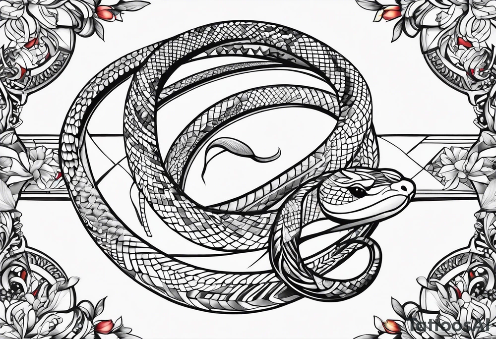 Snakes and doves tattoo idea