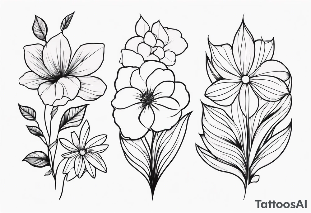 Floral sleeve tattoo idea