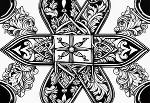 Norwegian cross tattoo idea