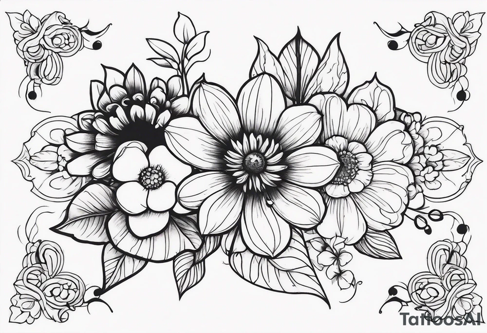 flowers tattoo idea