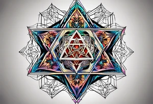 Metatrons cube tattoo idea