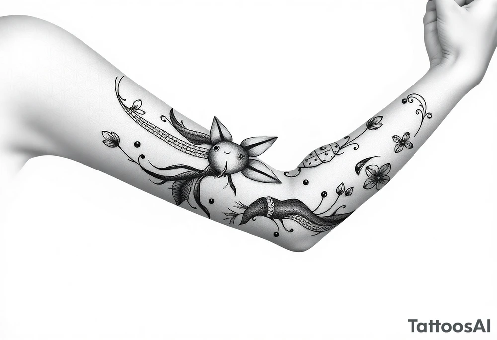 Ocean life tattoo idea