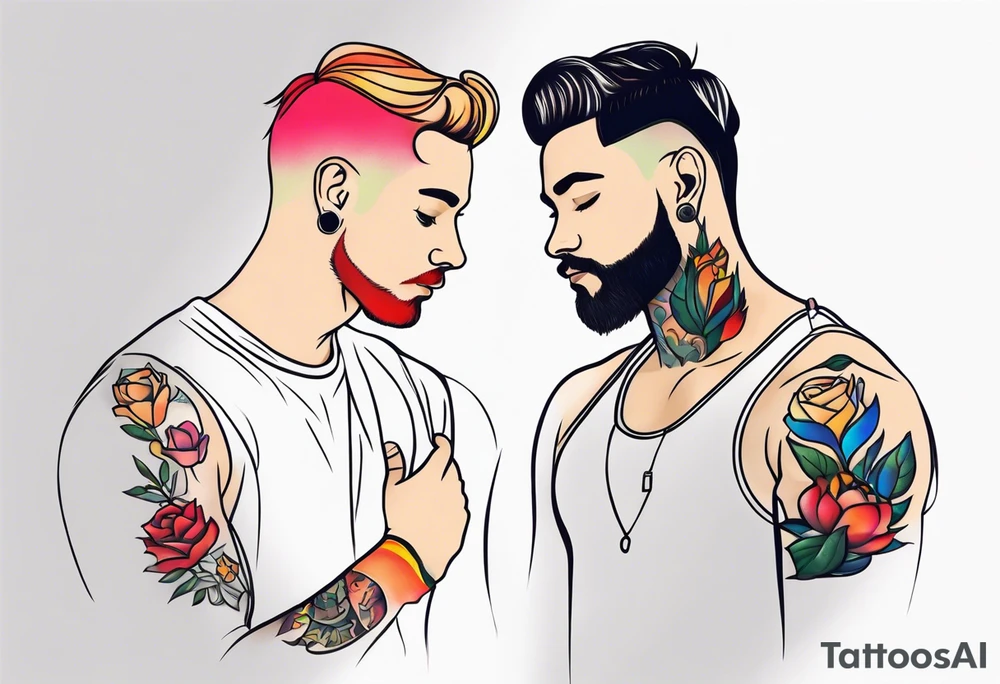 Homosexual men tattoo idea
