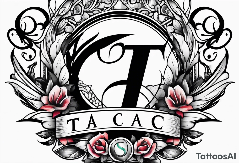 Initials T A C tattoo idea