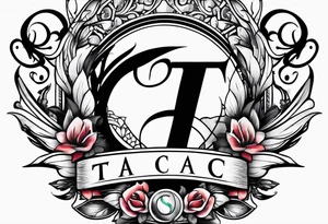 Initials T A C tattoo idea
