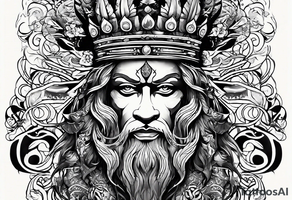 King tattoo tattoo idea