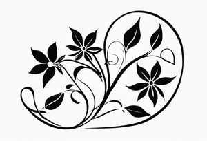 four flowers on a vine
alcoholics anonymous logo tattoo idea