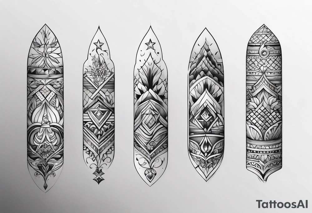 Minimalist finger tattoo idea