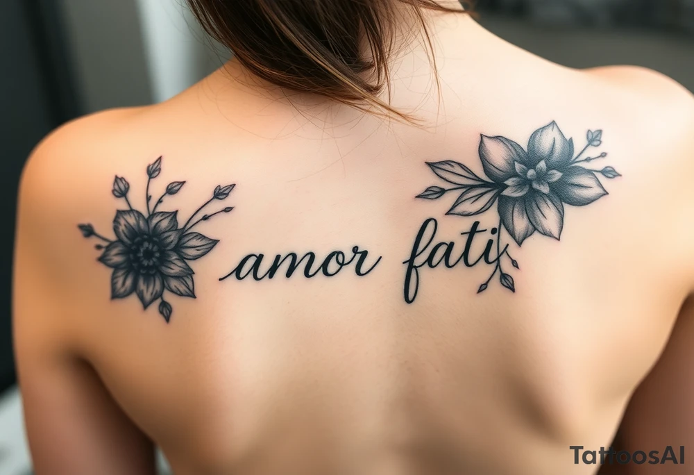 Amor fati tattoo idea