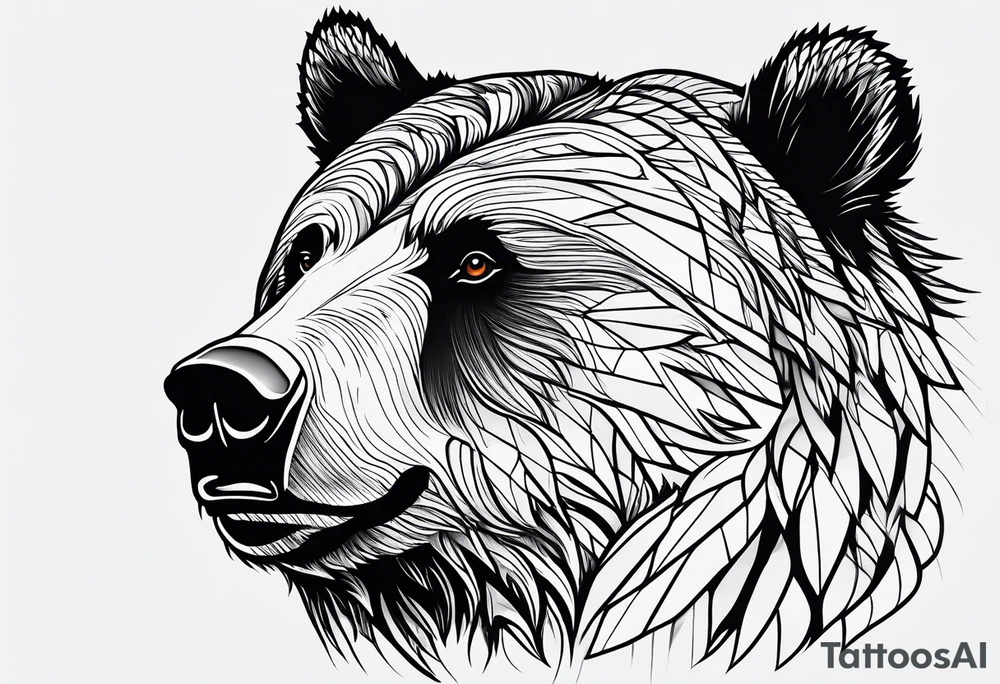 Mighty Grizzly Bear tattoo idea