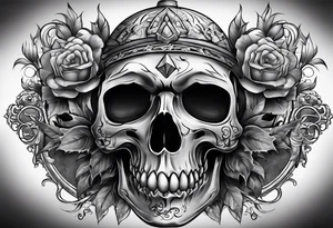 Tomb with smoke tattoo idea