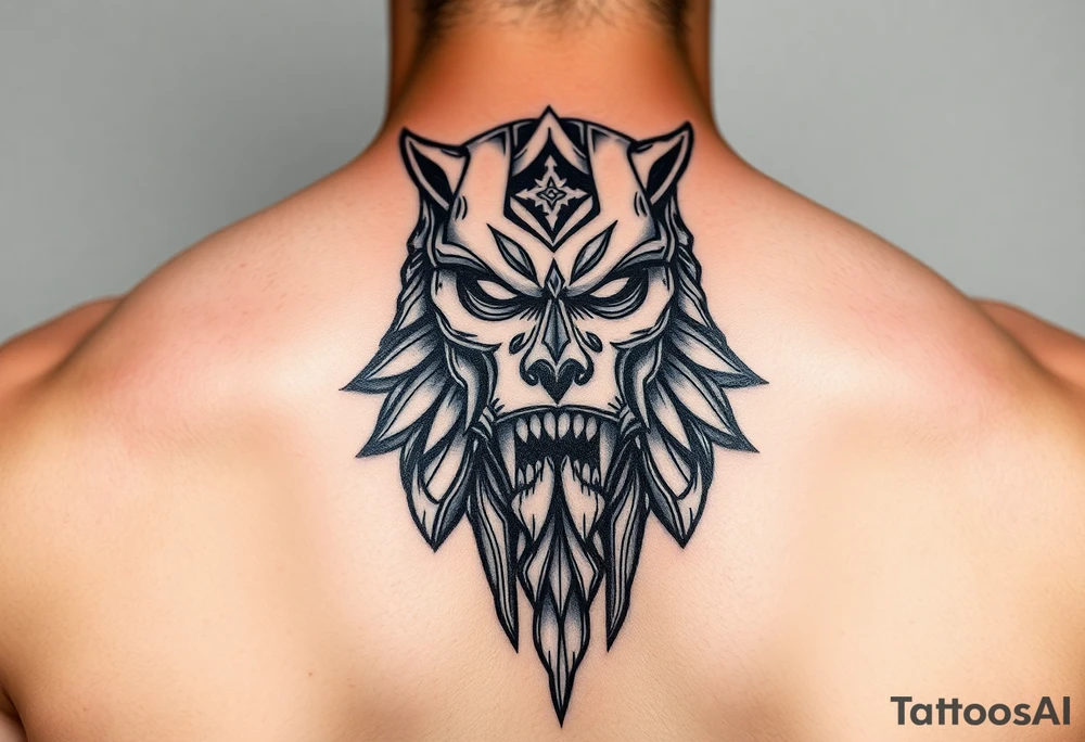 Strong protector tattoo idea