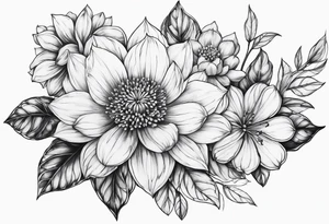 Month of December flower tattoo idea