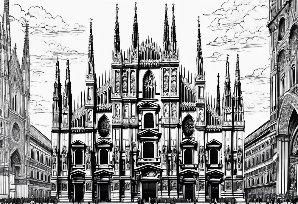 duomo of Milan tattoo idea