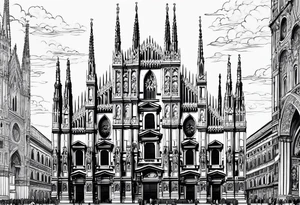 duomo of Milan tattoo idea