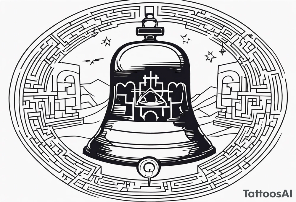 Bell, Maze, tracks, North Star, Graveyard, Mask, Eternal, Rewind, tattoo idea