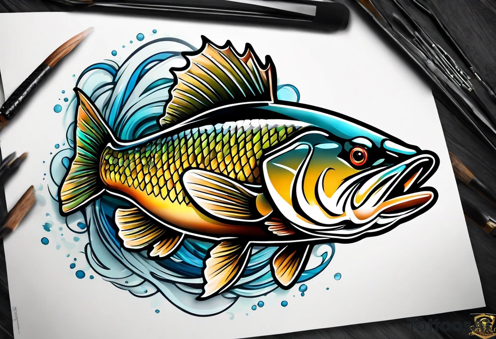 Walleye tattoo idea