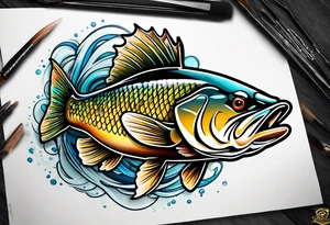 Walleye tattoo idea