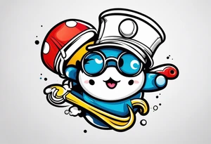 Simple tattoo for a plumber tattoo idea