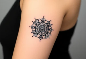 Ornamental mandela tattoo idea