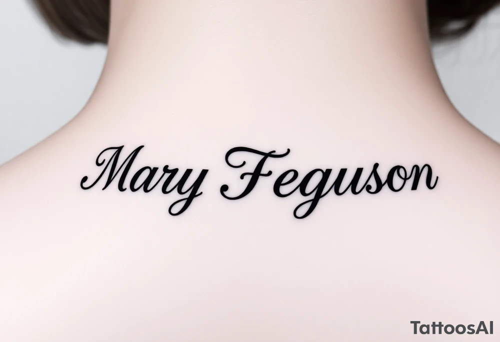 Mary Ferguson tattoo idea