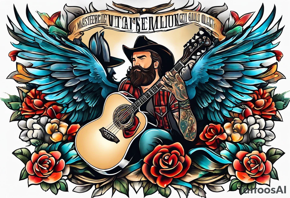 Country music tattoo idea
