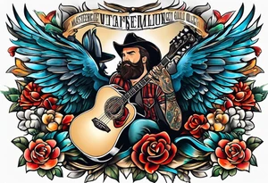 Country music tattoo idea