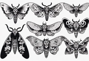 Death moth tattoo idea