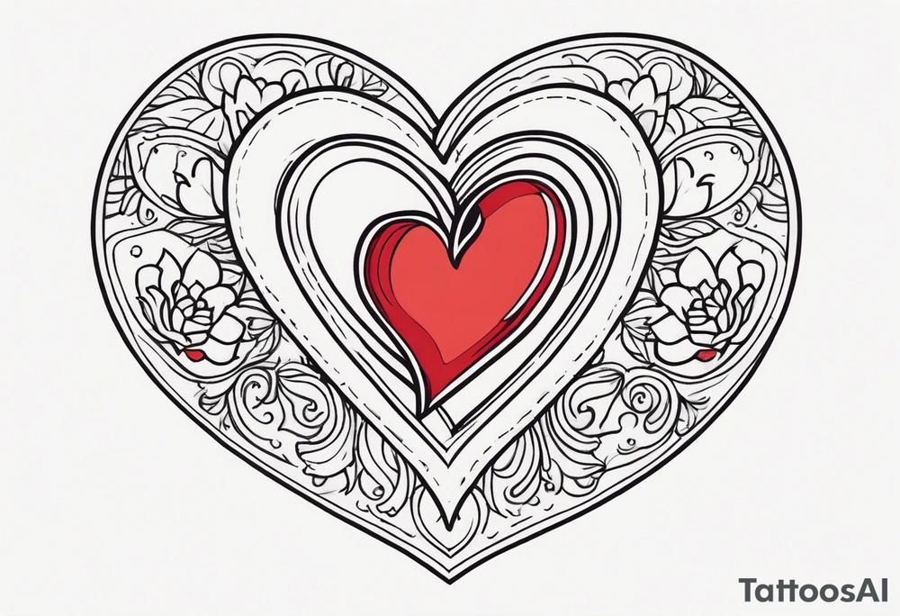 heart with “mom” tattoo idea