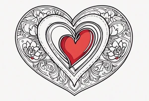 heart with “mom” tattoo idea
