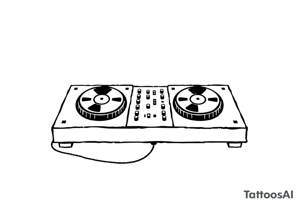 Dj decks, small tattoo idea